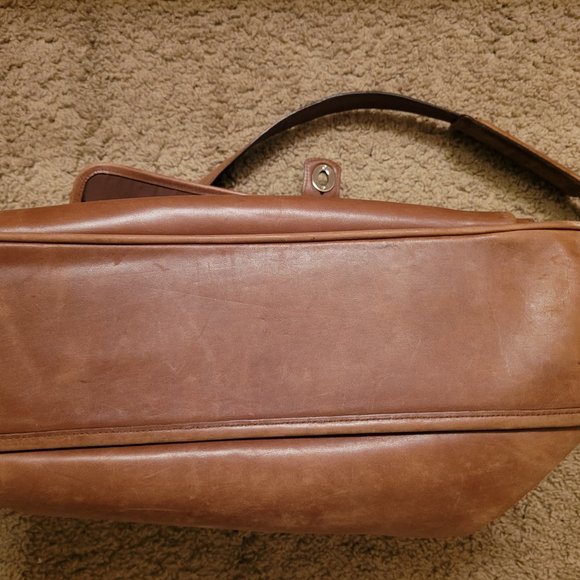 Vtg Coach 6457 British Tan Lexington Lap Top Work Bag - Picture 10 of 12